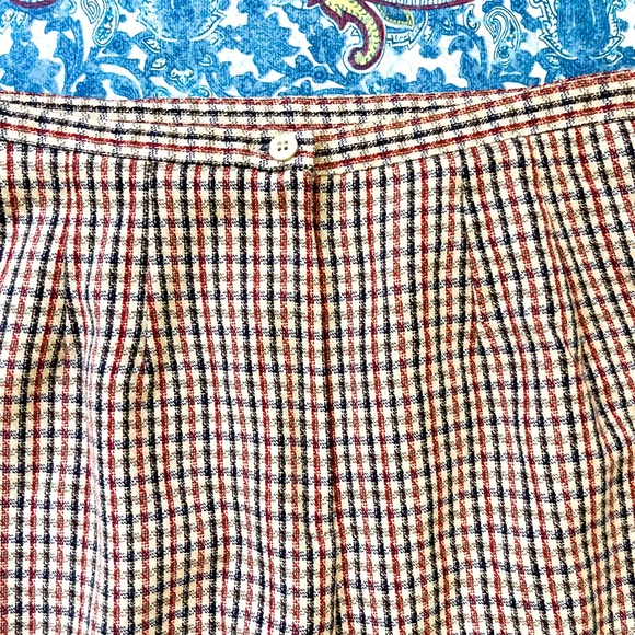 90's Vintage Plaid Houndstooth Americana Mini Skirt - Picture 6 of 7